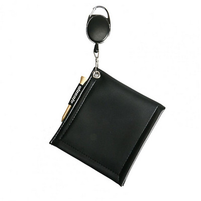 1 db golfütő tisztító törölköző textúra golf tisztító zseb zseb méret nem fakul Tisztító műbőr golflabda törlőkendő