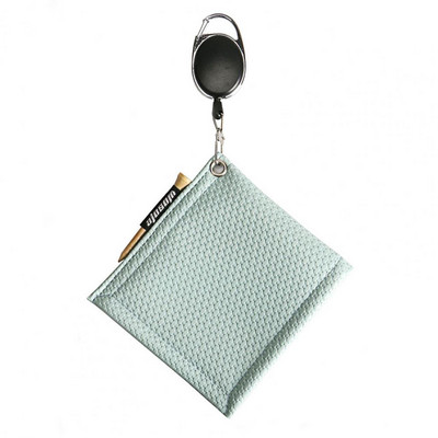 1 db golfütő tisztító törölköző textúra golf tisztító zseb zseb méret nem fakul Tisztító műbőr golflabda törlőkendő