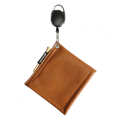 1 db golfütő tisztító törölköző textúra golf tisztító zseb zseb méret nem fakul Tisztító műbőr golflabda törlőkendő