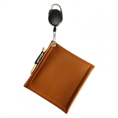 1 db golfütő tisztító törölköző textúra golf tisztító zseb zseb méret nem fakul Tisztító műbőr golflabda törlőkendő