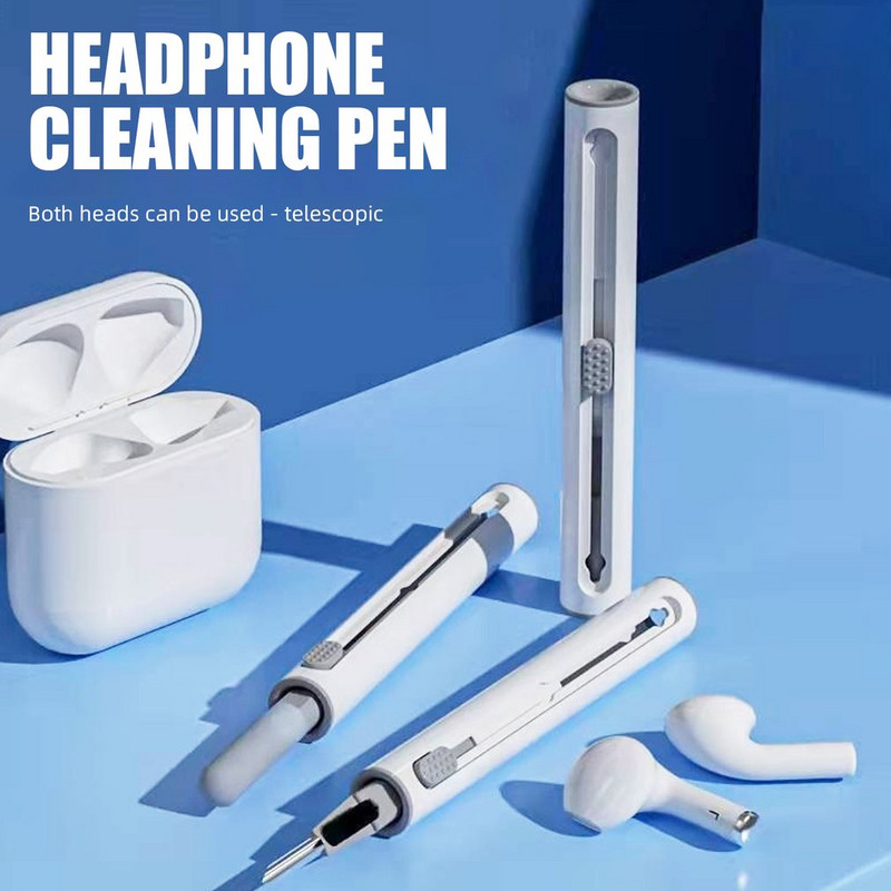 Puhastuskomplekt Airpods Pro 1 2 Bluetoothi kõrvaklappide puhastuspliiatsile Airpods Pro ümbrise puhastustööriistad iPhone`ile Xiaomi Huawei Samsung