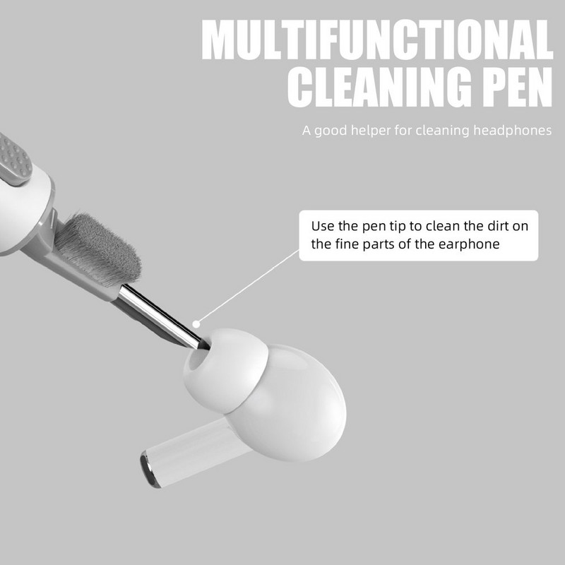 Puhastuskomplekt Airpods Pro 1 2 Bluetoothi kõrvaklappide puhastuspliiatsile Airpods Pro ümbrise puhastustööriistad iPhone`ile Xiaomi Huawei Samsung
