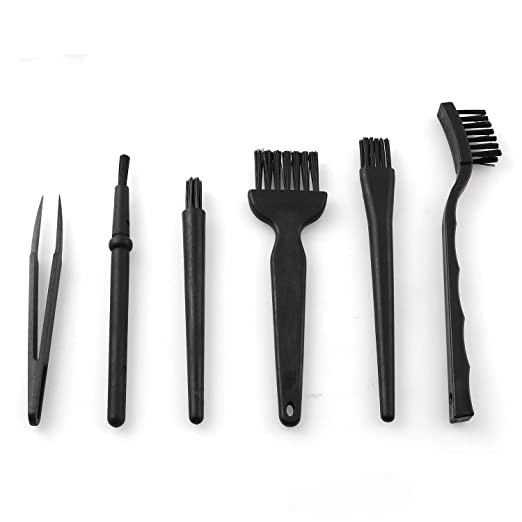 6-ühes professionaalne sülearvuti klaviatuuri puhastuskomplekt arvuti mobiiltelefoni tolmuharjade puhastusvahend kaasaskantav antistaatiline klaviatuurihari