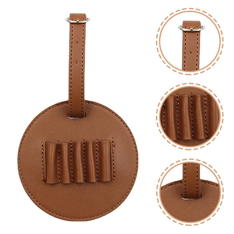 Golfo marškinėlių laikiklis su diržo segtuku Nešiojamas PU odos laikymo dėklas Dovanos vyrams Moteriški golfo priedai (be marškinėlių)