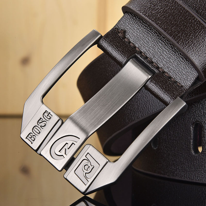 Oda vyrams Aukštos kokybės sagtis Džinsai Cowskin laisvalaikio diržai Verslo kaubojų juosta Vyriška mados dizaineris