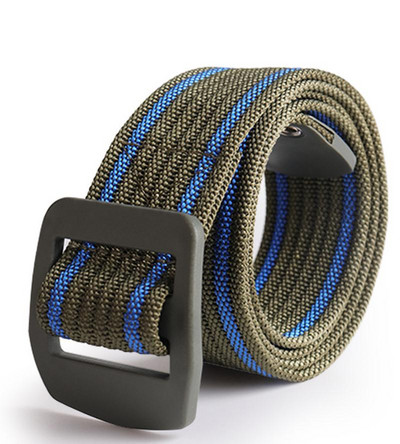 Curele cu dungi din pânză țesută Respirabil Puternic 3,8 cm Centura sportivă pentru petrecerea timpului liber Curele de talie Bărbați Femei Studenți Centura de siguranță pentru antrenament militar