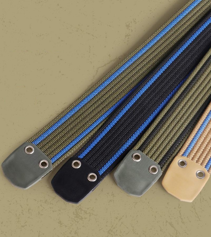 Curele cu dungi din pânză țesută Respirabil Puternic 3,8 cm Centura sportivă pentru petrecerea timpului liber Curele de talie Bărbați Femei Studenți Centura de siguranță pentru antrenament militar