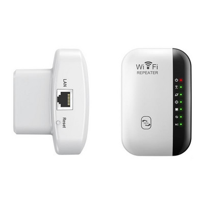 Vezeték nélküli Wifi átjátszó Wi-Fi hatótávolság-bővítő router Wi-Fi jelerősítő 300Mbps WiFi erősítő 2.4G Wi-Fi Reapeter hozzáférési pont