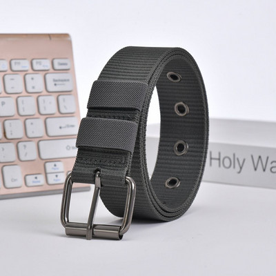 Poorsest lõuendist vöö meeste nööpnõelaga pandlaga vöö õpilaste noorte korea versioon saja teksapüksist vöö sõjaline väljaõpe pikendatud naine