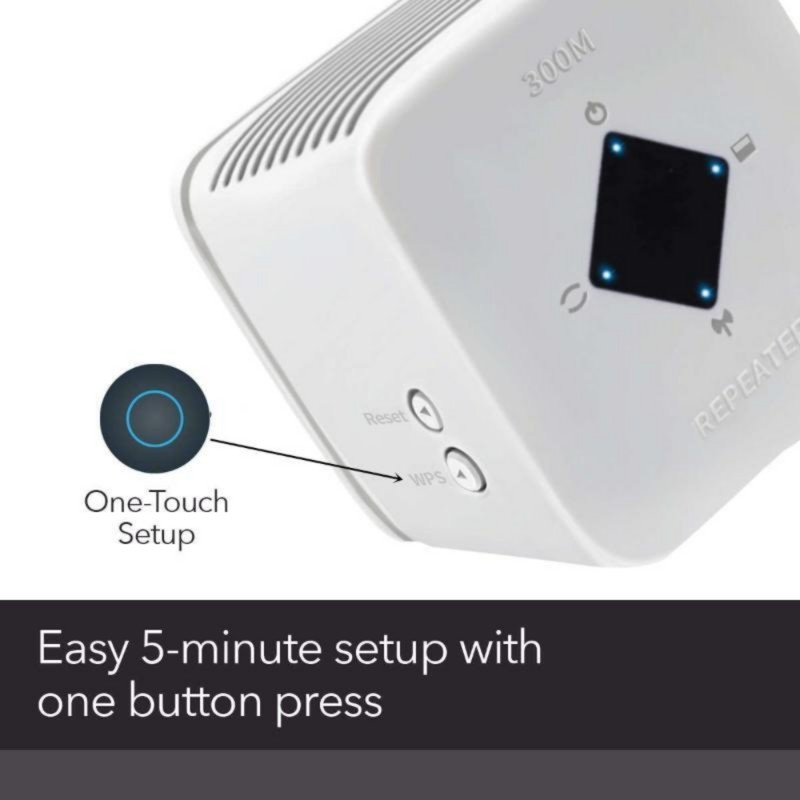 „WiFi Range Extende“ Gaukite stipresnius „WiFi“ signalus naudodami modemo ir maršrutizatoriaus kombinaciją – apima iki 1500 kvadratinių pėdų ir prijungia iki 25 įrenginių