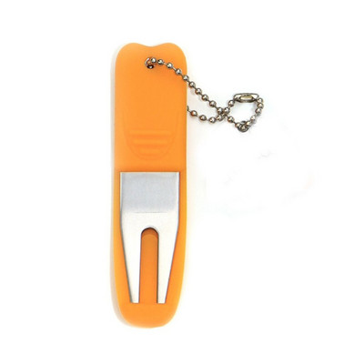 Összecsukható golfvillák, rozsdamentes acél, könnyen hozzáférhető labdahelyzetjelző, újrafelhasználható kompakt villajavító szerszám