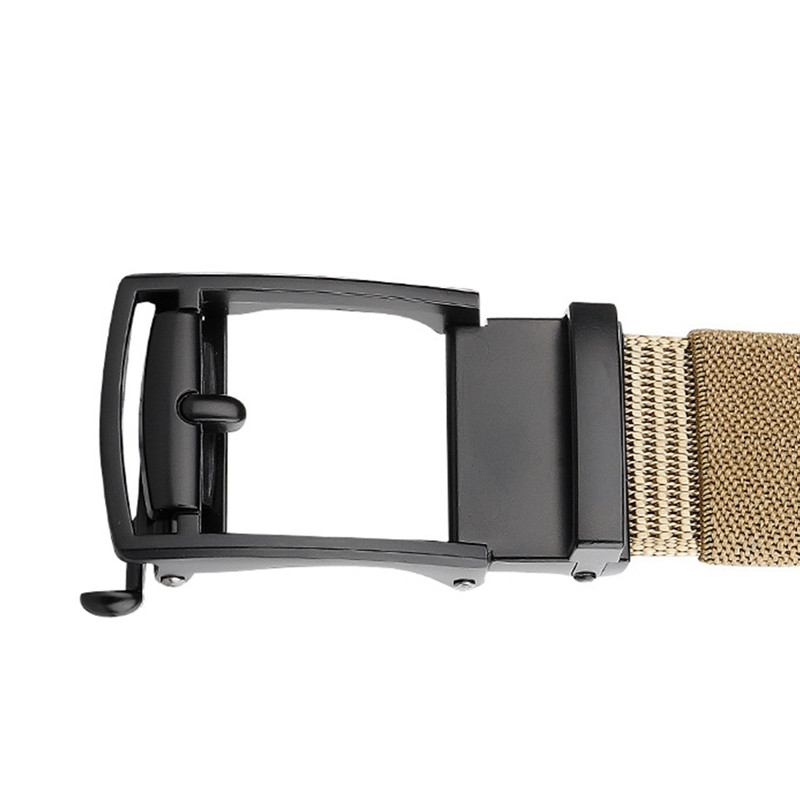 Novi najlonski remen s automatskom kopčom bez zuba, muški platneni remen za slobodno vrijeme na otvorenom, prozračni platneni remen, muški remen za hlače za sve vrste hlača