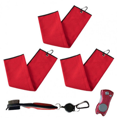 Pribor za golf Vrhunski komplet palica za golf Fleksibilna četka s čekinjama Ručnik koji se ne rasipa Sklopivi alat Divot za igrače golfa Četka za palice za golf