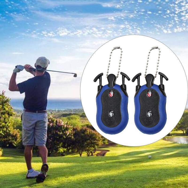 Counter Golf Stroke Putt Tally Keeper numeris su raktų pakabuku, 2 vnt