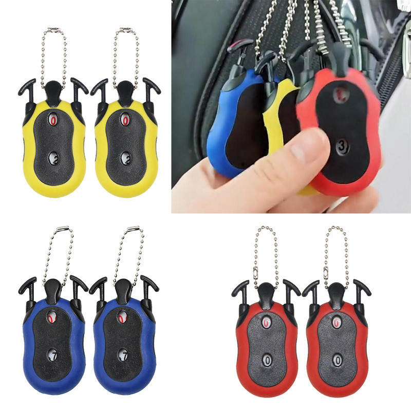 Counter Golf Stroke Putt Tally Keeper numeris su raktų pakabuku, 2 vnt