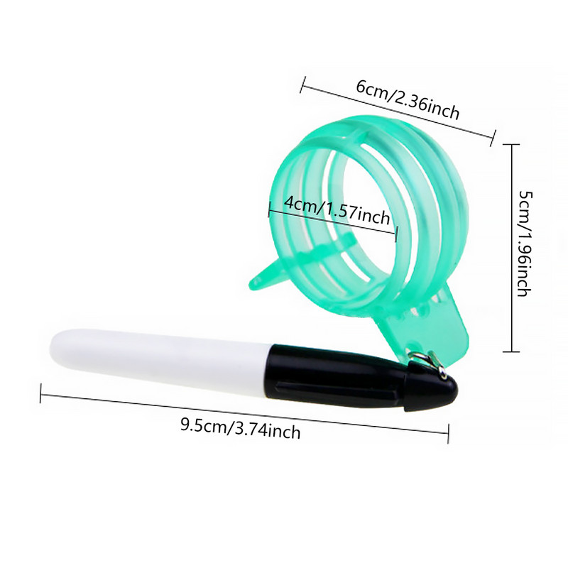 Alat za označavanje linija loptice za golf Moderan uređaj za crtanje linija s olovkom Komplet za poravnanje golfa od 360 stupnjeva za golf na otvorenom, ružičasta