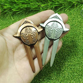 „Golf Divot“ šakės nuimamos cinko lydinio golfo remonto įrankių gnybtas Golfo šakės griovelio valiklis „Golf Fork“ golfo priedai