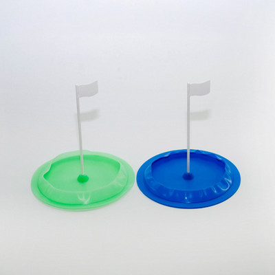 Golf Putting Trainer Portable Exercising Putt Cup Training Aid with Flag