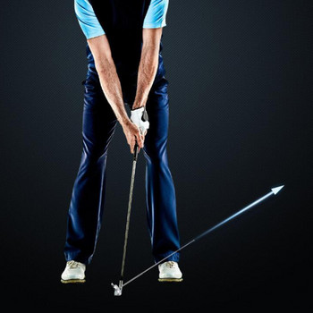 Алуминиев индикатор за посоката на рязане за голф, Помощно средство за тренировка с пръчка за голф