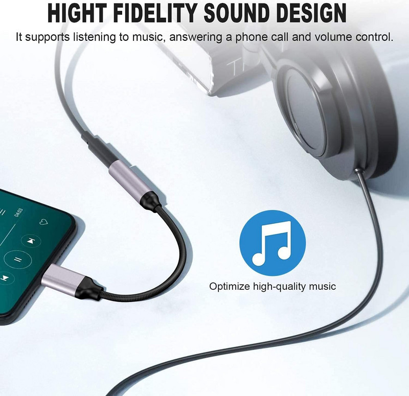 Μετατροπέας καλωδίου ακουστικών USB Type C σε 3,5 mm Aux Type-c 3 5 Jack Audio Cable για Samsung Galaxy S21 Ultra S20 Note 20