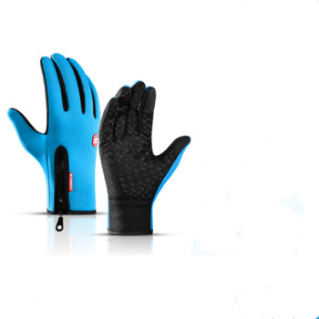 Зимни спортни ръкавици за шофиране на открито Ветроустойчиви водоустойчиви термични ръкавици за мъже, жени, зимни велосипедни ръкавици