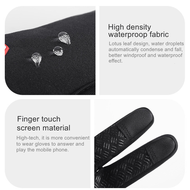 Zimske sportske rukavice za vožnju na otvorenom Vjetrootporne vodootporne termo rukavice za muškarce Žene zimske biciklističke rukavice