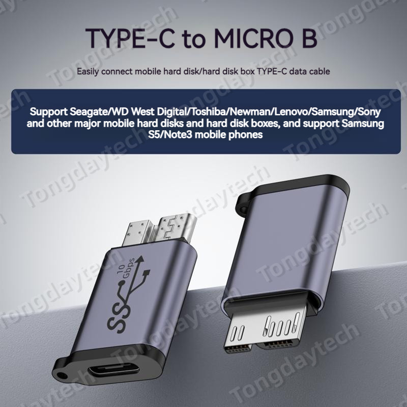 Metallist Micro B OTG adapteri isane C-tüüpi USB 3.0 andmeedastusmuundur Samsung S5 Note3 välise kõvaketta kettakarbi HDD jaoks