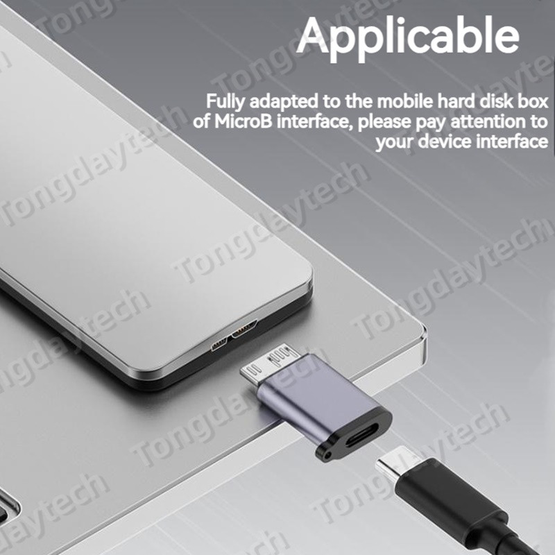 Metallist Micro B OTG adapteri isane C-tüüpi USB 3.0 andmeedastusmuundur Samsung S5 Note3 välise kõvaketta kettakarbi HDD jaoks