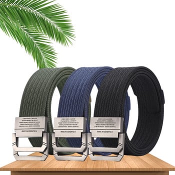 Стилен мъжки платнен колан - Exquisite Craft All Trend Match 100 Nylon Belt Tactical Belts Man