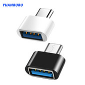 Universal Micro USB Type C Μετατροπέας προσαρμογέα Mini OTG για Samsung Xiaomi Huawei Android USB C Υποδοχή κεφαλής φόρτισης