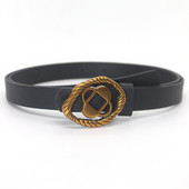 Mood Uus PU-nahast ovaalne ploomiõie nööppea naiste vöö teksad seelikud aksessuaarid INS stiilis vöö 105 cm