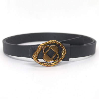 Mood Uus PU-nahast ovaalne ploomiõie nööppea naiste vöö teksad seelikud aksessuaarid INS stiilis vöö 105 cm