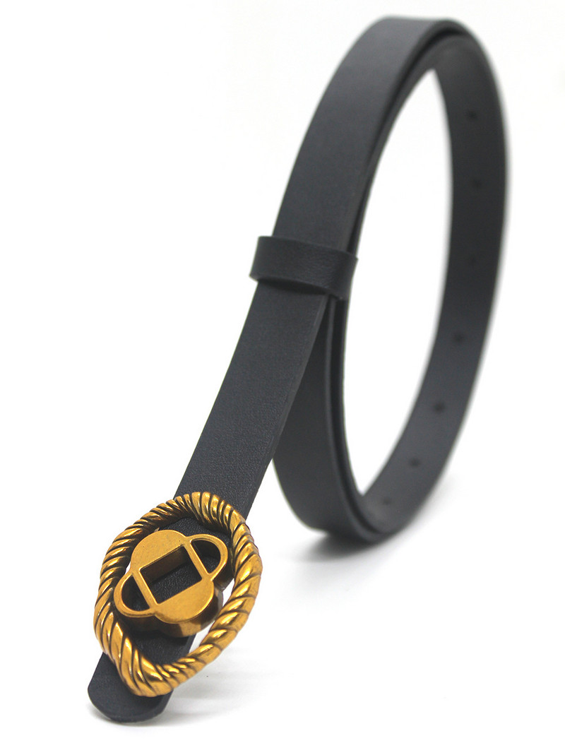 Mood Uus PU-nahast ovaalne ploomiõie nööppea naiste vöö teksad seelikud aksessuaarid INS stiilis vöö 105 cm