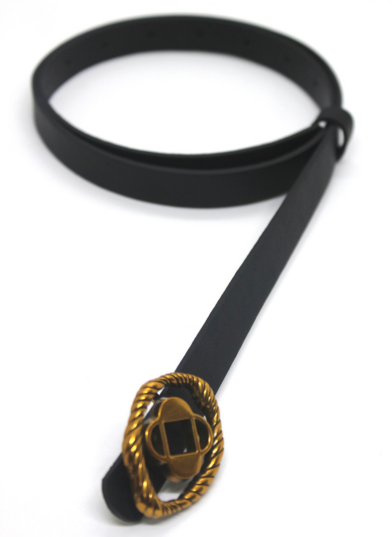 Mood Uus PU-nahast ovaalne ploomiõie nööppea naiste vöö teksad seelikud aksessuaarid INS stiilis vöö 105 cm