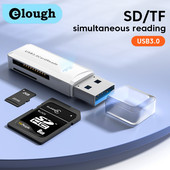 Elough USB 3.0 kortelių skaitytuvas TF SD OTG atminties kortelė 2 viename kortelių skaitytuvas Micro SD adapteris PC nešiojamasis kompiuteris išmanioji atmintis nešiojamojo kompiuterio priedai