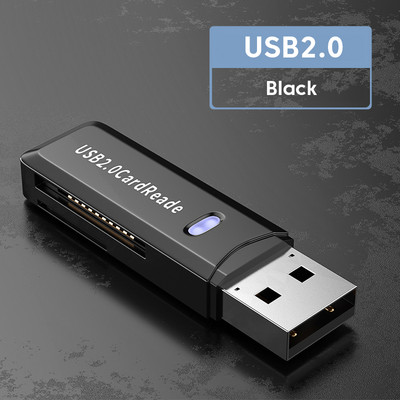 Elough USB 3.0 kortelių skaitytuvas TF SD OTG atminties kortelė 2 viename kortelių skaitytuvas Micro SD adapteris PC nešiojamasis kompiuteris išmanioji atmintis nešiojamojo kompiuterio priedai