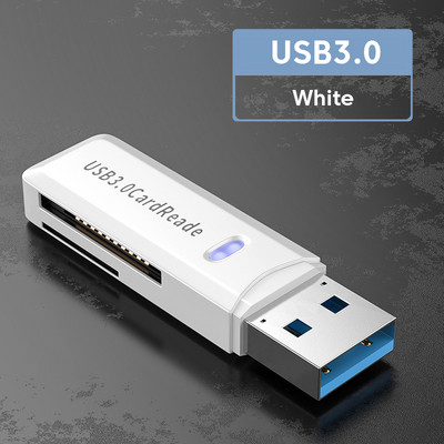 Elough USB 3.0 kortelių skaitytuvas TF SD OTG atminties kortelė 2 viename kortelių skaitytuvas Micro SD adapteris PC nešiojamasis kompiuteris išmanioji atmintis nešiojamojo kompiuterio priedai