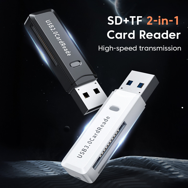 Elough USB 3.0 kortelių skaitytuvas TF SD OTG atminties kortelė 2 viename kortelių skaitytuvas Micro SD adapteris PC nešiojamasis kompiuteris išmanioji atmintis nešiojamojo kompiuterio priedai