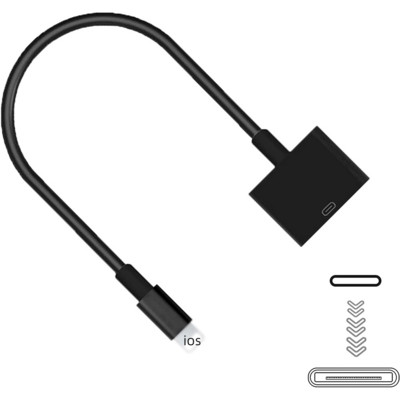 Adaptor Lightning la 30 de pini cu cablu de sincronizare Convertor Suport de încărcare pentru telefon 13/13PM/12PM/11 PM/XS/8P