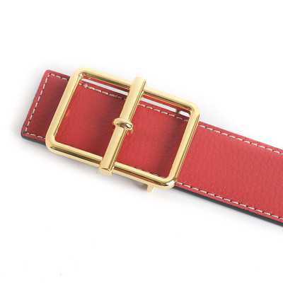 Ανδρική ζώνη με πόρπη με καρφίτσα κορυφαίας επωνυμίας σχεδιαστή 2023 Γυναικεία ζώνη υψηλής ποιότητας Γνήσιο δερμάτινο λουράκι φορέματος για τζιν Κόκκινη ζώνη