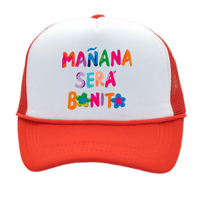 Manana Sera Bonito Mrežasta kapa s printom Karol G Baseball kapa Prozračna kapa za par Unisex kape s podesivim šilterima