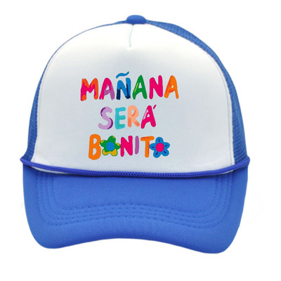 Manana Sera Bonito Mrežasta kapa s printom Karol G Baseball kapa Prozračna kapa za par Unisex kape s podesivim šilterima