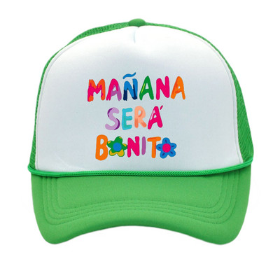 Manana Sera Bonito Mrežasta kapa s printom Karol G Baseball kapa Prozračna kapa za par Unisex kape s podesivim šilterima