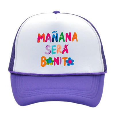 Manana Sera Bonito Mrežasta kapa s printom Karol G Baseball kapa Prozračna kapa za par Unisex kape s podesivim šilterima