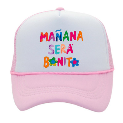 Manana Sera Bonito Mrežasta kapa s printom Karol G Baseball kapa Prozračna kapa za par Unisex kape s podesivim šilterima