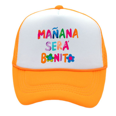 Manana Sera Bonito Mrežasta kapa s printom Karol G Baseball kapa Prozračna kapa za par Unisex kape s podesivim šilterima