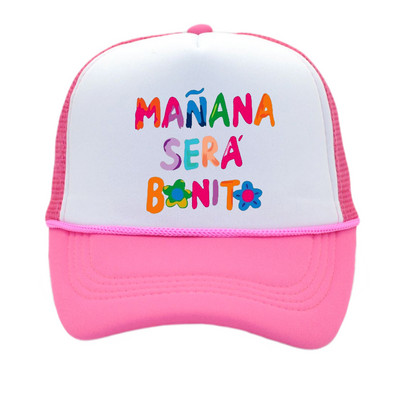 Manana Sera Bonito Mrežasta kapa s printom Karol G Baseball kapa Prozračna kapa za par Unisex kape s podesivim šilterima