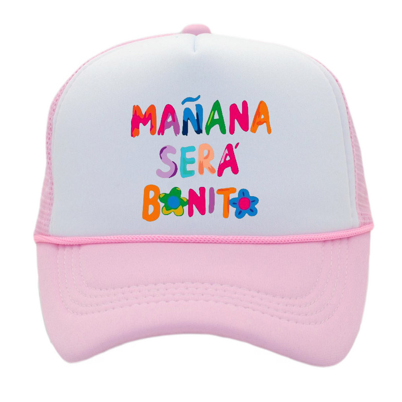 Manana Sera Bonito Mrežasta kapa s printom Karol G Baseball kapa Prozračna kapa za par Unisex kape s podesivim šilterima