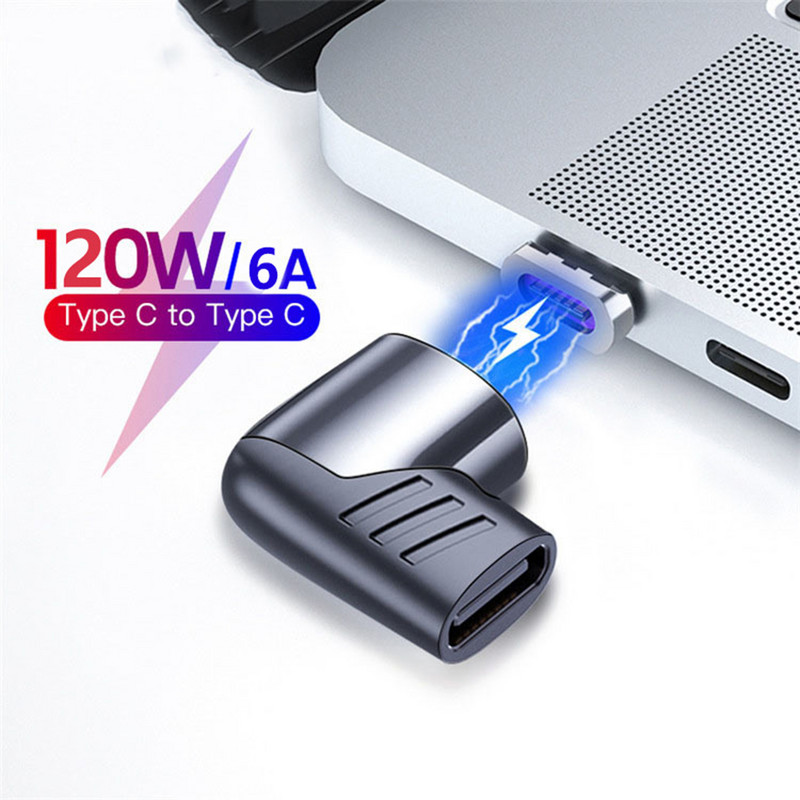 Mugav kaasaskantav PD120W 6A USB C-tüüpi C-muunduriga arvutitarvikud-C-tüüpi magnetmuunduri-C-tüüpi magnetadapter