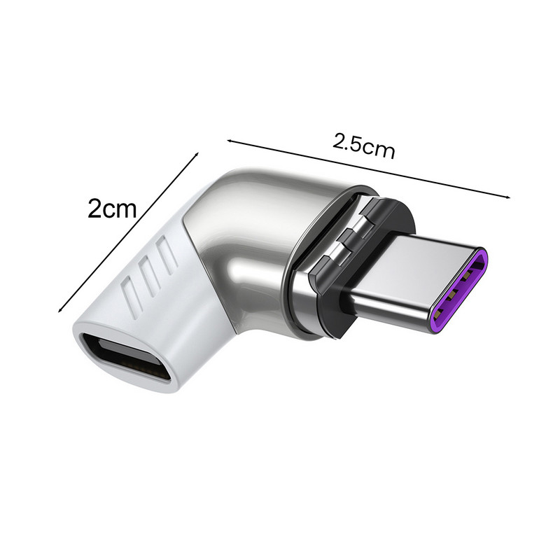 Mugav kaasaskantav PD120W 6A USB C-tüüpi C-muunduriga arvutitarvikud-C-tüüpi magnetmuunduri-C-tüüpi magnetadapter